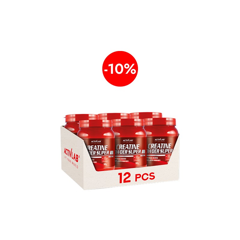 Creatine Powder - 500g - Orange x12