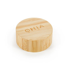 OHIA Thermosflasche aus Glas mit Bambusdeckel