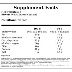 Delicious Bar Protein 30% - 50g - Peanut Butter Caramel x28