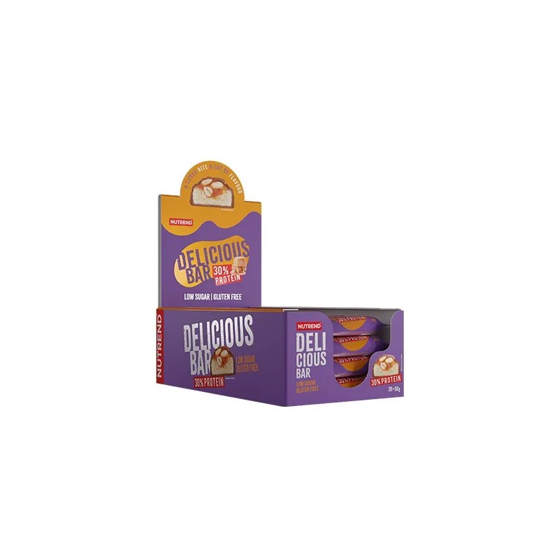 Delicious Bar Protein 30% - 50g - Peanut Butter Caramel x28