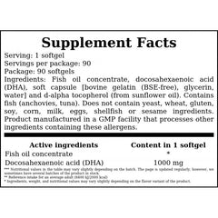DHA 1000mg - 90softgels