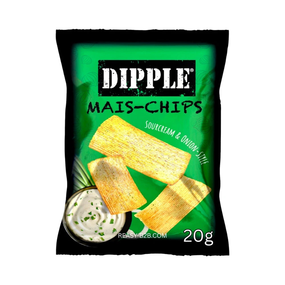 Dipple Mais-Chips - Sour Cream Onion 20g
