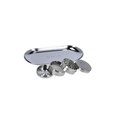 OHIA Alu Grinder Silber, Maya Edition, 4tlg. mit Rolling Tray
