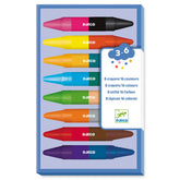 Djeco 8 Wachsmalkreiden, 16 Farben