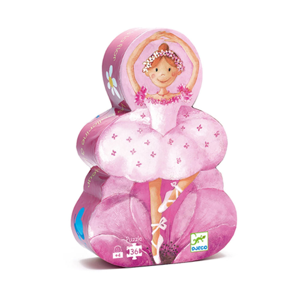 Djeco Die Ballerina mit der Blume, 36 Teile