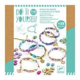 Djeco DIY - Papierperlen und Armbänder golden