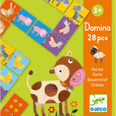 Djeco Lernspiel Domino Bauernhof