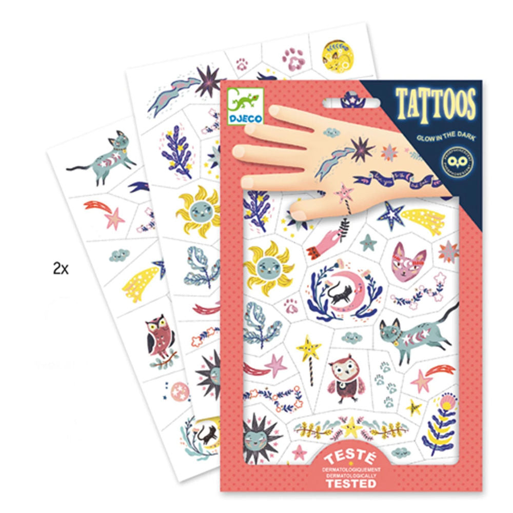 Djeco Tattoos Glow in the Dark Sweet dreams