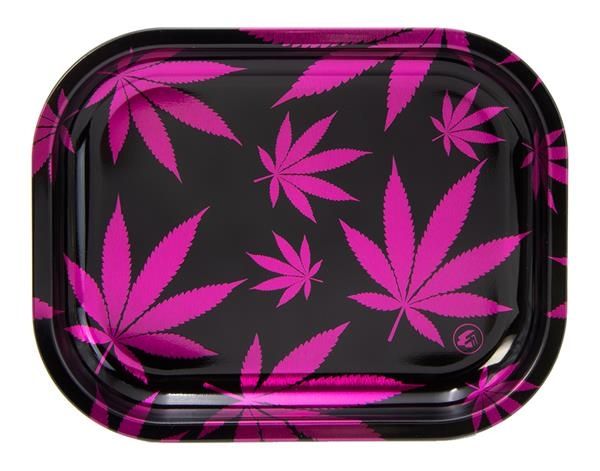 Rolling Tray, Pink Leafs, 18 x 14cm