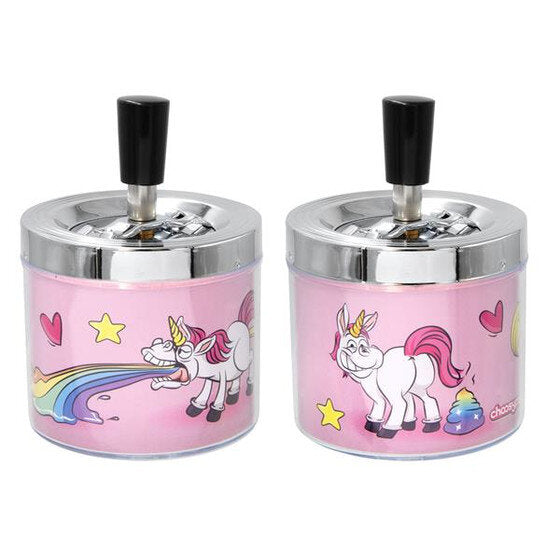 Drehaschenbecher - Unicorn - 1 Stück