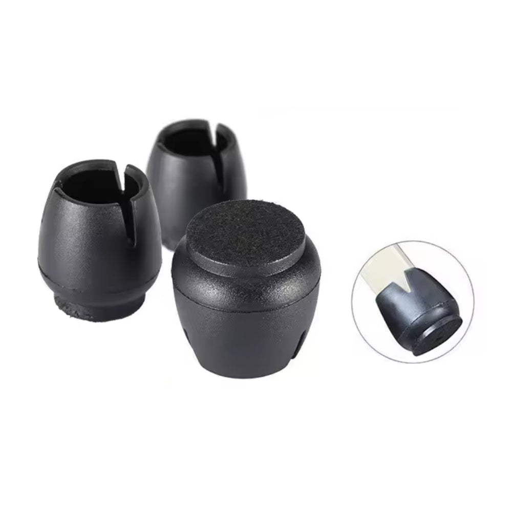 Eazy Stuhlbein Stulpen Rund, 4er-Set, Gr. S, schwarz