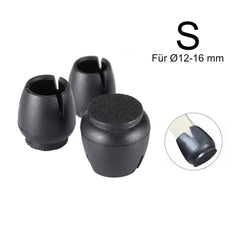 Eazy Stuhlbein Stulpen Rund, 4er-Set, Gr. S, schwarz