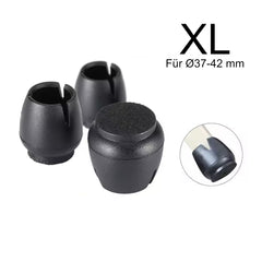 Eazy Stuhlbein Stulpen Rund, 4er-Set, Gr. XL, schwarz