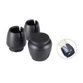 Eazy Stuhlbein Stulpen Rund, 4er-Set, Gr. XL, schwarz