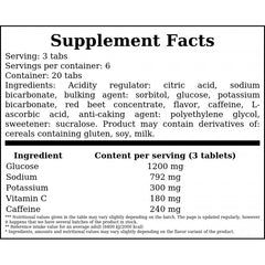 Elektrolyte Energie – 20 Tabletten (brausetabletten) – Kirsche