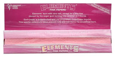 ELEMENTS - Papers - Pink - King Size Slim - Box - 50 x 32 Stück