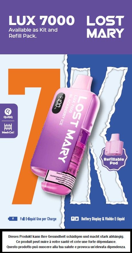 Lost Mary LUX7000 Wechseleinlage für Zahlteller (DO15041)