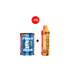 Flexit Drink - 400g - Peach + Carnitine 100000 - 1000ml - Orange