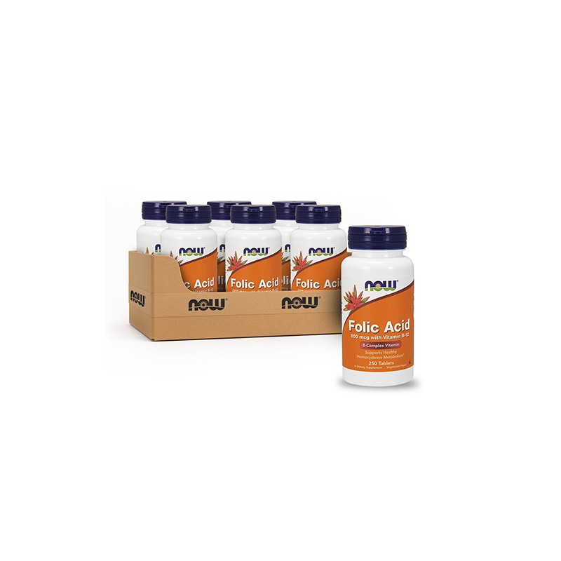 Folic Acid 800mcg - 250tabs. (Vitamin B9) x12