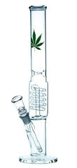 Bong Glas Transparent Leaf, 40cm