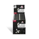 GIZEH - Active Filter 6mm - Black - Box - 20 x 10 Stück