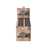 GIZEH - Active Filter 6mm - Brown - Box - 20 x 10 Stück