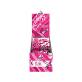 GIZEH - Active Filter 6mm - Pink - Bag - 10 x 50 Stück