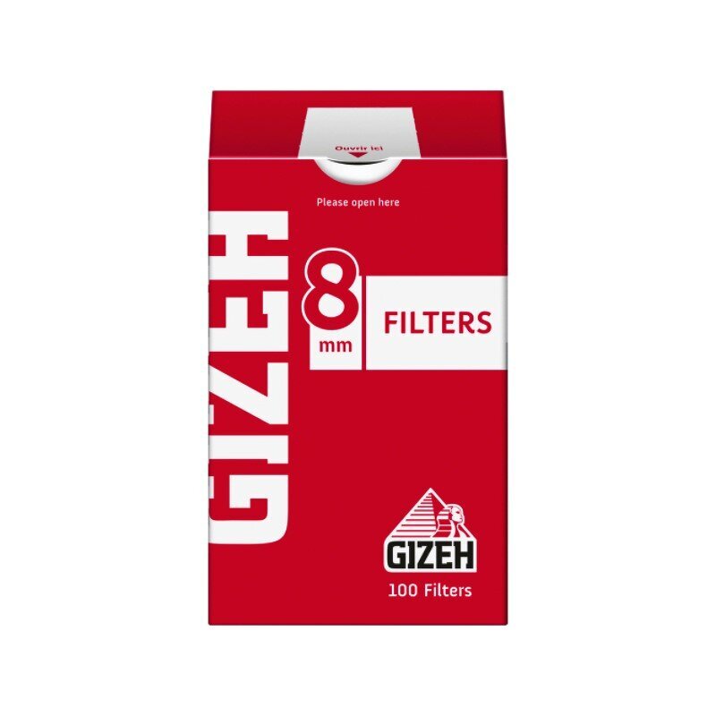 GIZEH - Fein Filter 8mm - Box - 10 x 100 Stück