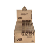 GIZEH - King Size Slim + Tips - Unbleached - Box - 26 Stück