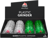 GIZEH - Plastic Grinder - 60mm - 2 Layers - Display - 24 Stück