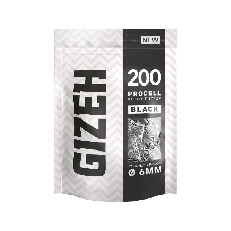 GIZEH - ProCell 6mm - Black - Bag - 200 Stück