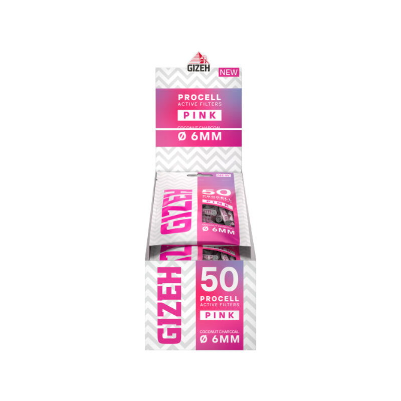 GIZEH - ProCell 6mm - Pink - Bag - 10 x 50 Stück