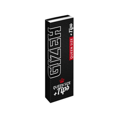 GIZEH - Queen Size + Tips - Black - Box - 26 Stück