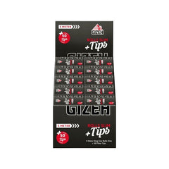 GIZEH - Rolls Slim + Tips - Black - 5 Meter - Box - 20 Stück