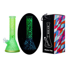 Glas Bong - Fluorescent - Neon Green - 32cm