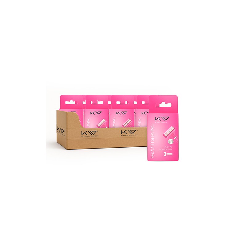 Glatte Rasur Damen-Rasierklingen - 3 Stück. x12