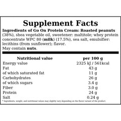Go On Protein Krem - 180g - Orzechy Ziemne Prażone
