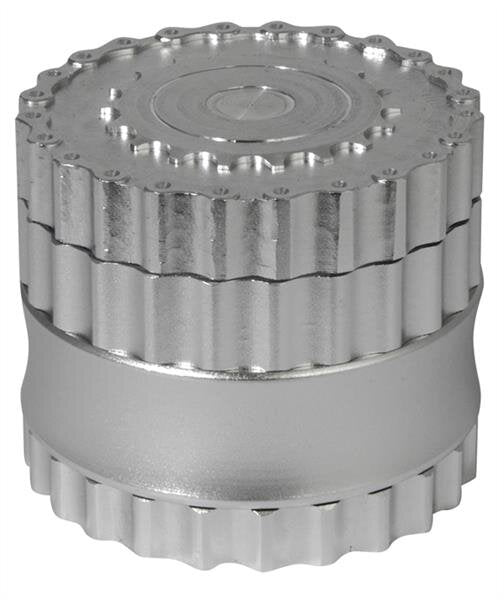 Grinder Alu Chain - 62mm - 6 Layers - Silver