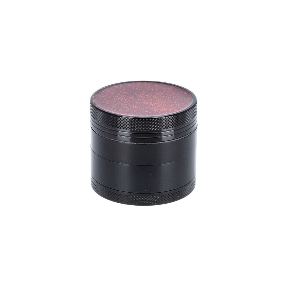 Grinder Aluminium Shiny Top, schwarz, 4tlg.