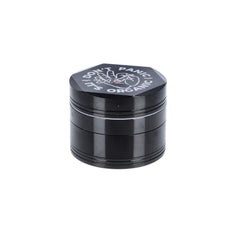 Grinder Aluminium Don't Panic, schwarz, 4tlg.