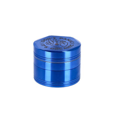 Grinder Aluminium Don't Panic, blau, 4tlg.