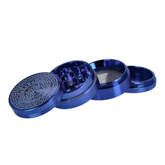 Ohia GrinderAluminium Classic Maya, blau, 4tlg.