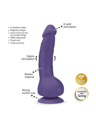 Gvibe - GReal 2 - Vibrierender Dildo - Violett