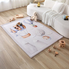 Hakuna Matte Samtmatte, Wolke Spielmatte, 1.7 x 1.2 m, Dinosaur Balloons