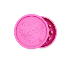 Hemp Grinder - 420 Heart - 55mm - 2 Layers - Display - 8 Stück