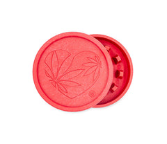 Hemp Grinder - 420 Heart - 55mm - 2 Layers - Display - 8 Stück