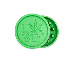 Hemp Grinder - 420 Love - 55mm - 2 Layers - Display - 8 Stück