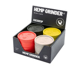 Hemp Grinder - 420 Yin Yang - 55mm - 2 Layers - Display - 8 Stück