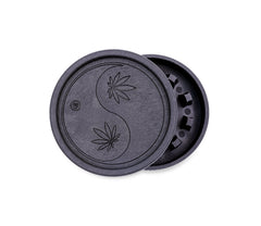 Hemp Grinder - 420 Yin Yang - 55mm - 2 Layers - Display - 8 Stück