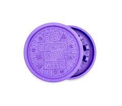 Hemp Grinder - Bad Bitches - 55mm - 2 Layers - Display - 8 Stück